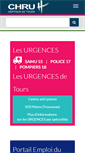 Mobile Screenshot of chu-tours.fr